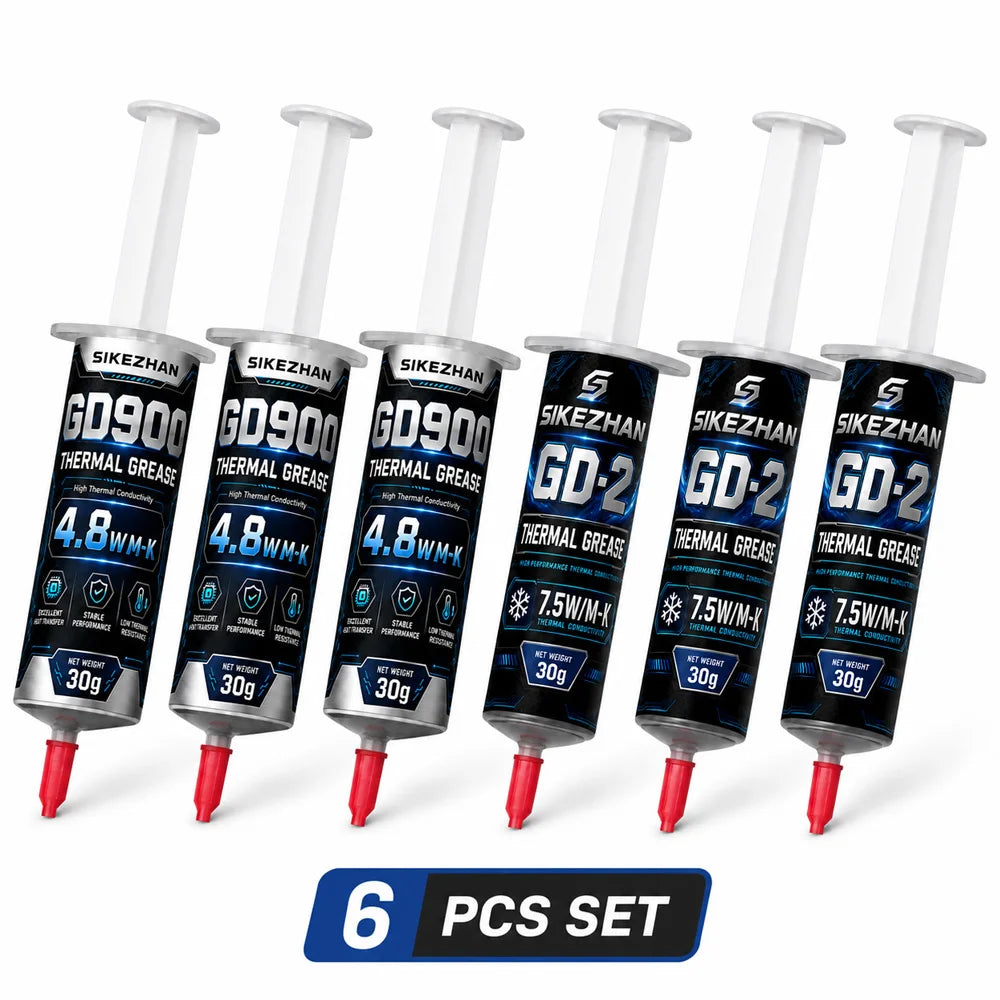 SIKEZHAN 2Pc Thermal Paste 30g Silicone Grease High Conductivity Cooling Compound for CPU GPU LED Heatsink Processor Chip Cooler Zpaxo 3set