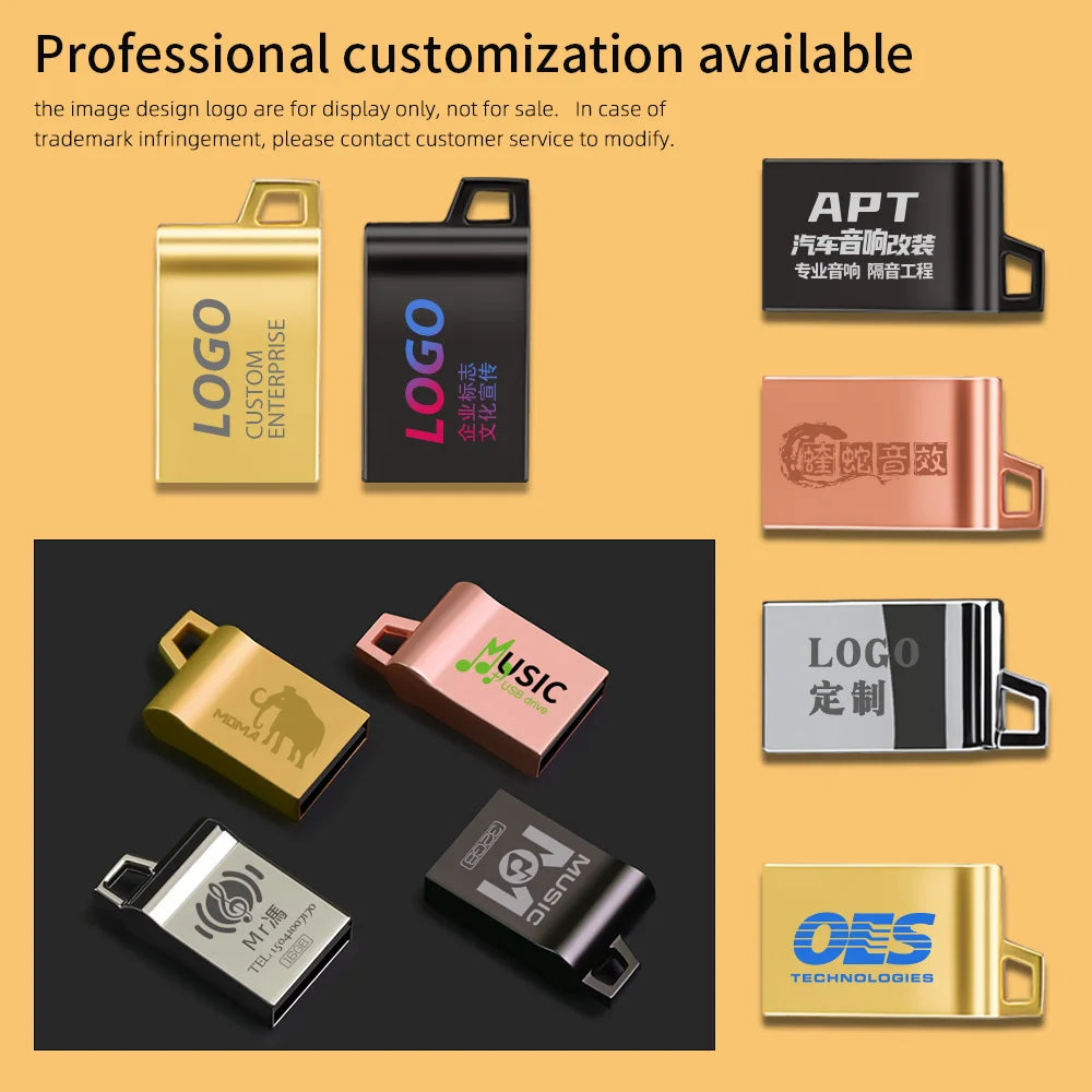 Zsuit 10PCS Mini USB Sticks 4G 8G Pen Drive 16GB High-Speed USB Flash Drive 64GB Free Logo Gift Memory Stick Waterproof U Disk Zpaxo