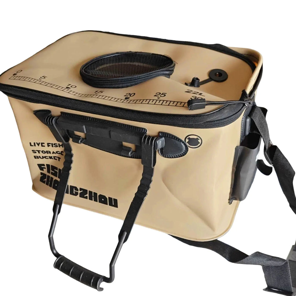 EVA Foldable Fishing Bucket Handbar Portable Water Tank Shoulder