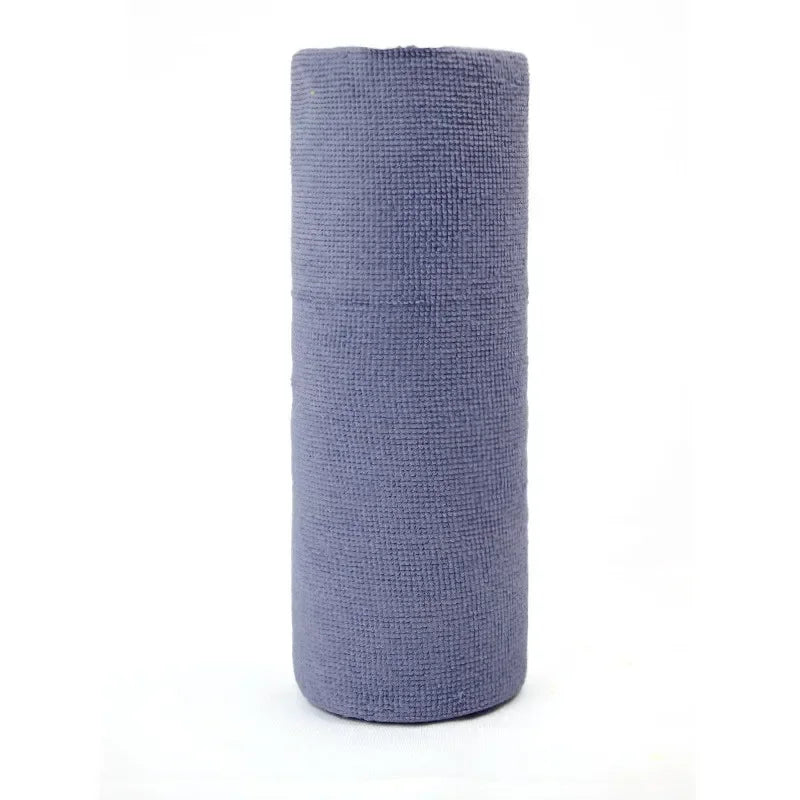 Reusable Microfiber Cleaning Cloth Roll – Paper Towel Replacement Reusable Cleaning Cloths Zpaxo Blue 50pcs