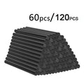 T TOVIA 60pcs/120pcs Black Hot Melt Glue Sticks for Hot Melt Glue Gun Craft Album Alloy Accessories Repair Tools Zpaxo 100mm 120pcs