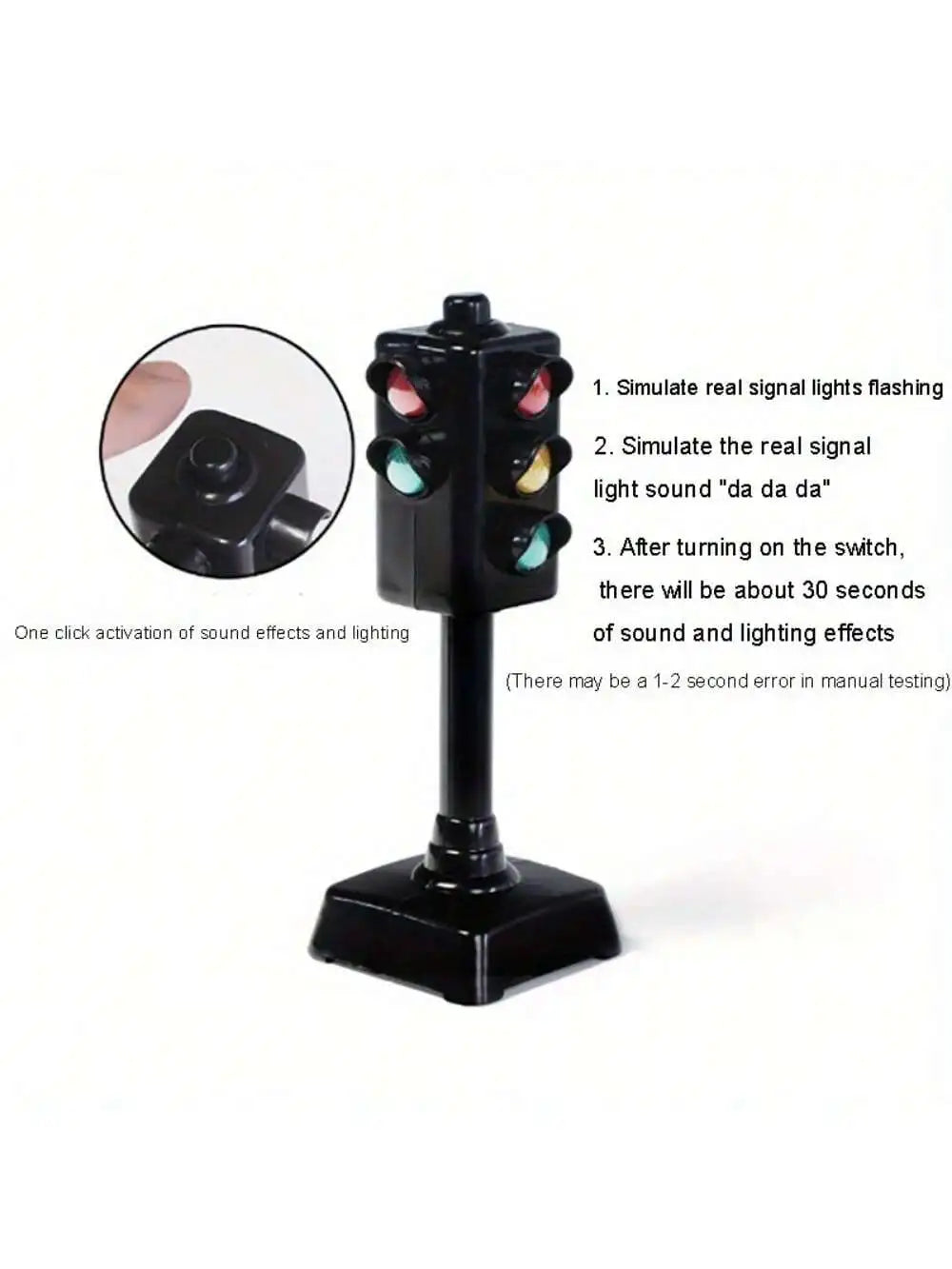 Realistic Traffic Light Dollhouse Red Green Model Perfect Car