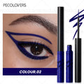 1PC Christmas Vibrant Colorful Liquid Eyeliner - Red/White/Green/Blue, Smooth Finish, Perfect for Many Christmas Eye Looks Zpaxo 02