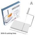 1Pc Cheese Slicer, Stainless Steel Cheese Cutter With Measurements, Heavy Duty Butter Cutter, Baking Tools, Kitchen Gadgets Zpaxo A