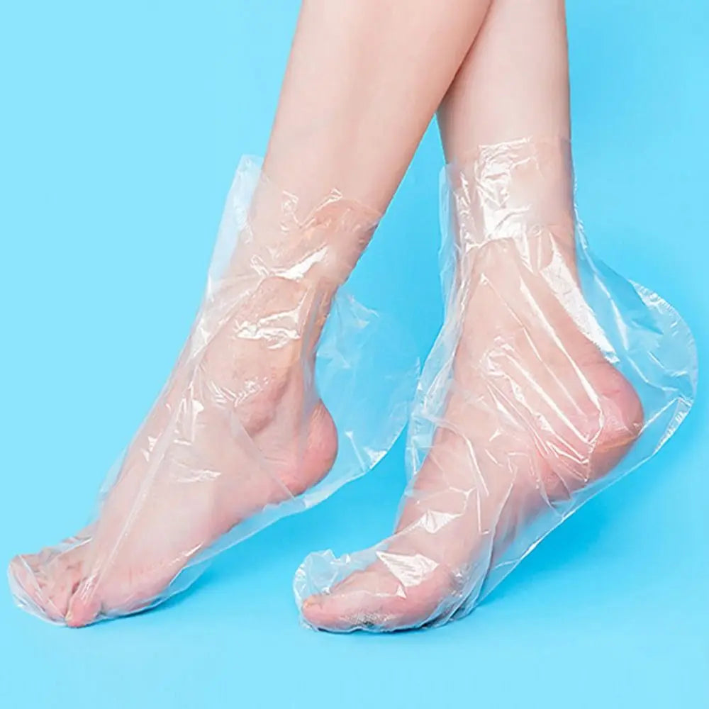 Transparent Disposable Foot Mask Covers Moisturizing Infection-proof Zpaxo