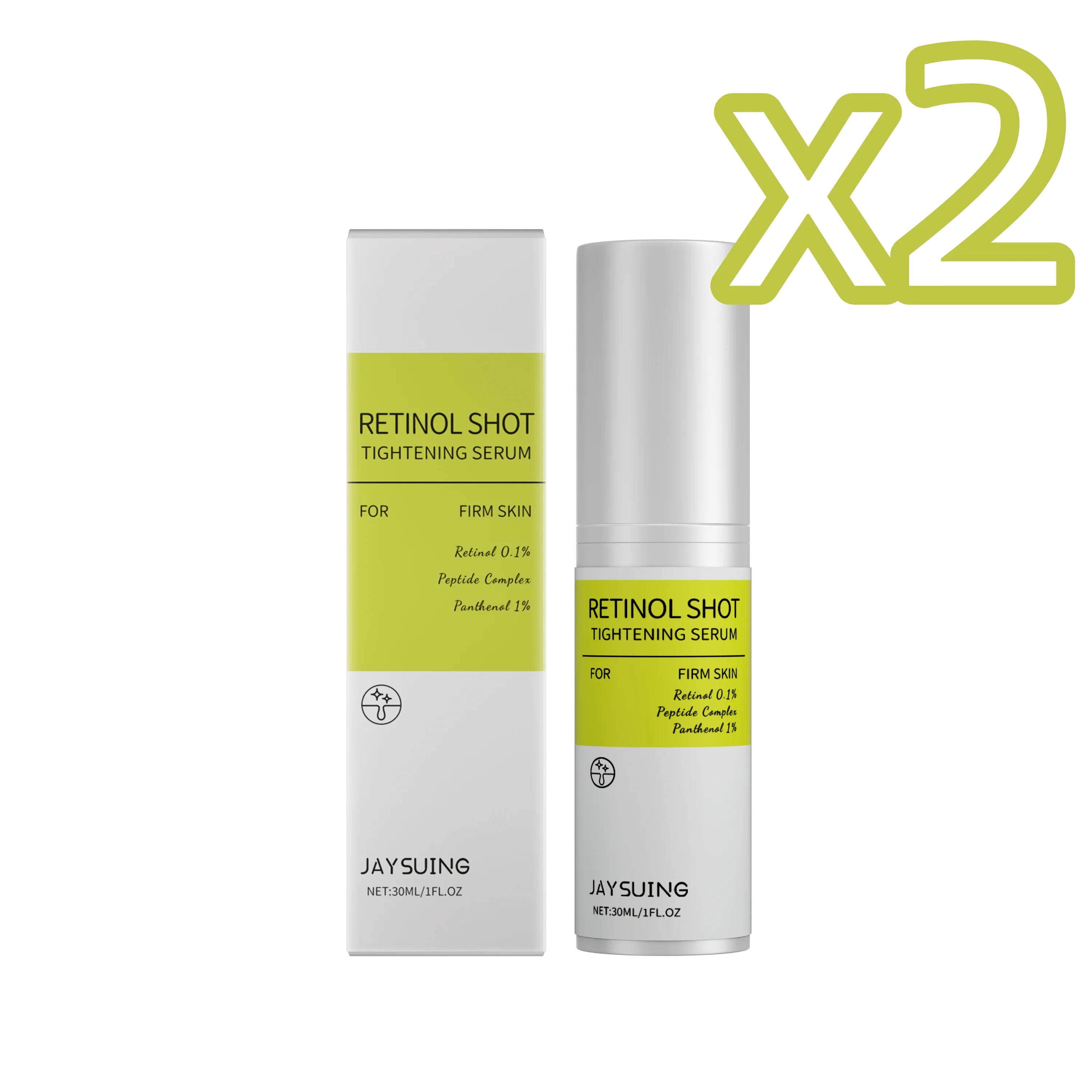 Retinol Firming Serum – Anti-Wrinkle, Pore & Brightening Essence Retinol Face Serum Zpaxo 30ml boxed X 2PCS 30ml