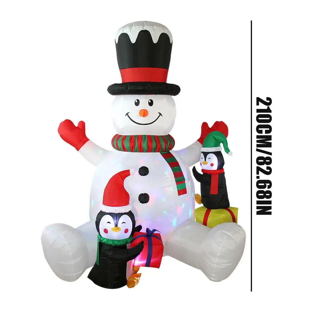 Christmas Inflatable Outdoor Decoration 7ft Waterproof Night Lighting