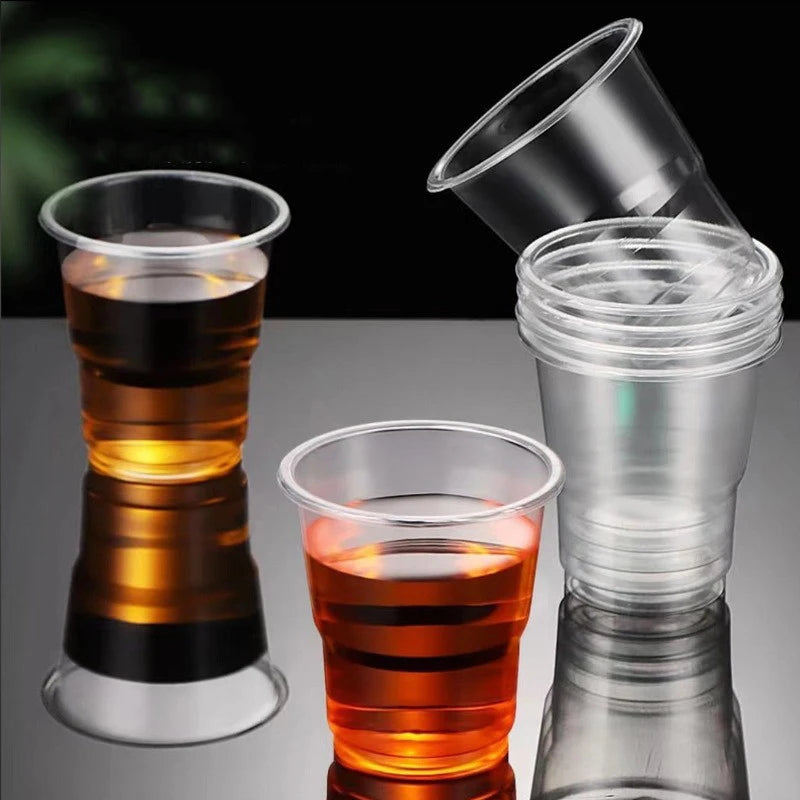 50PCS For Cold Drinks Disposable Clear Plastic Cup Outdoor Picnic Birthday Kitchen Party Tableware Party Plastic Cups Zpaxo