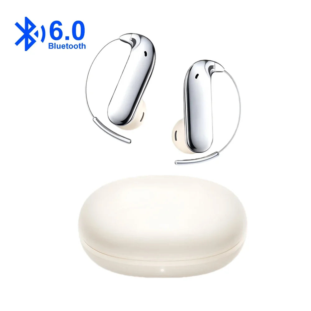 KEBIDUMEI Open-ear Headphones Bluetooth 6 0 Earphones Ear-hook TWS