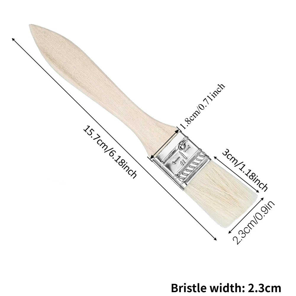 Hog Bristle Art Brushes – Short Wooden Handle Set 10/20/30pc
