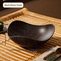 Triangular Wood Grain Fruit Bowl – Retro Snack Serving Platter