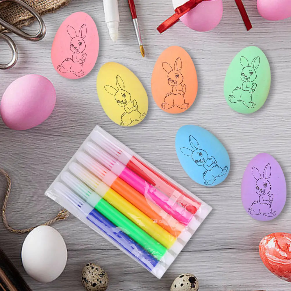 Easter Eggs Painting DIY Design Boys Girls Paintable Doodle Egg
