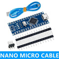 Nano 3 0 Controller CH340 USB Driver ATMEGA328 ATMEGA328P Mini Zpaxo 328P-AU micro cable