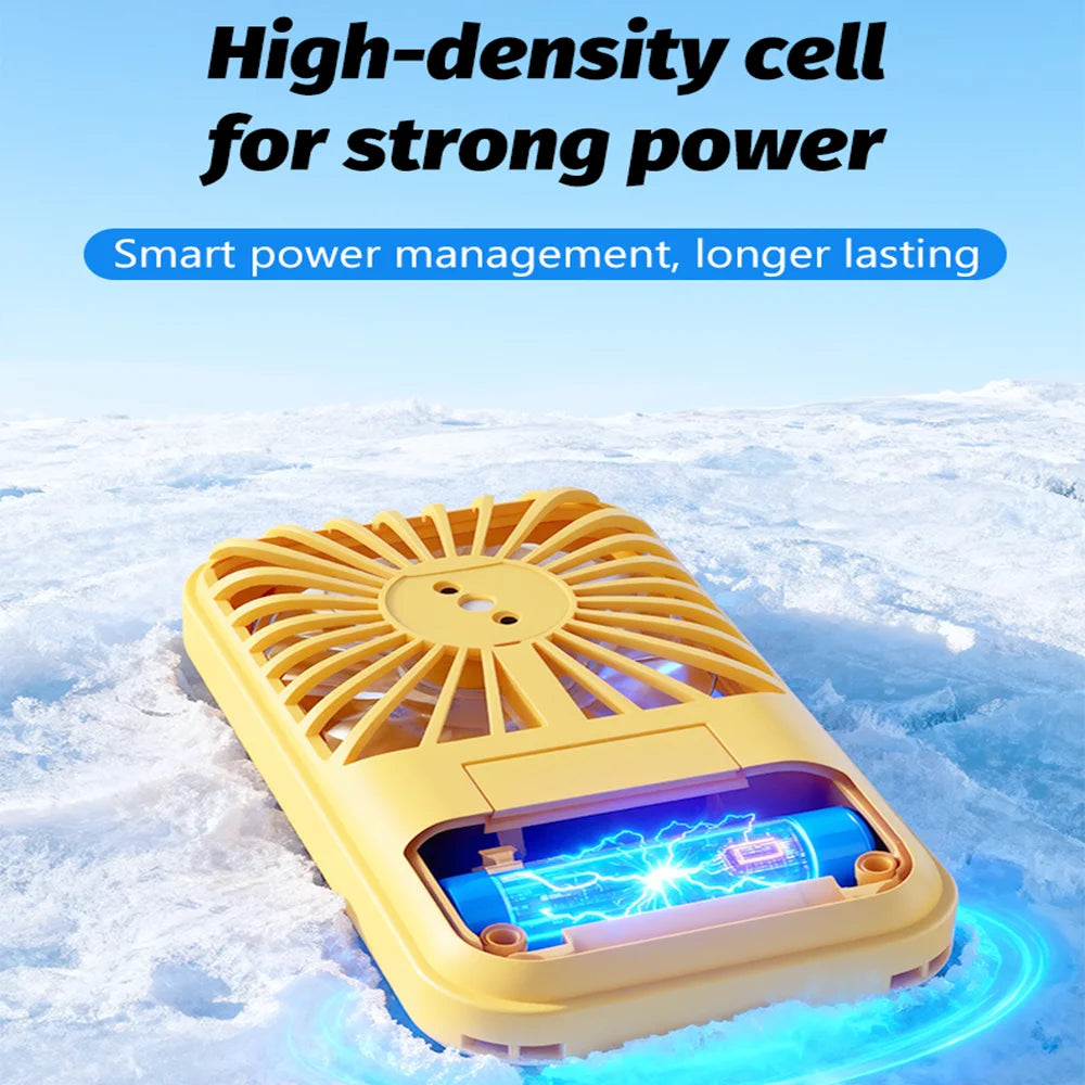 Mini Portable Handheld Fan 3 Gear Wind Rechargeable Battery Operated Personal Pocket Fan For Travel Outdoor Zpaxo