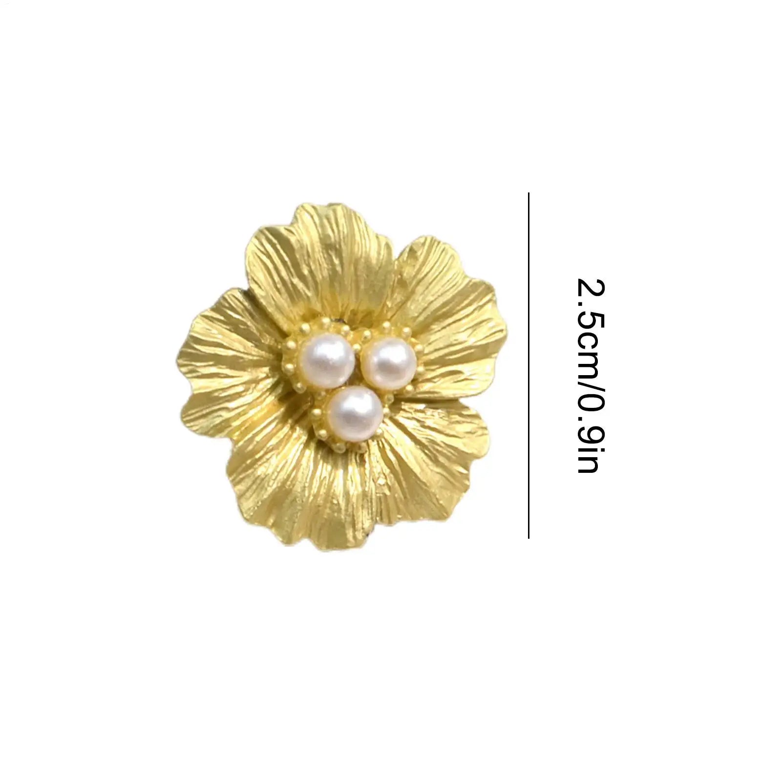 Pearl Flower Button Covers Shirt Accessories Shaped Decorative
