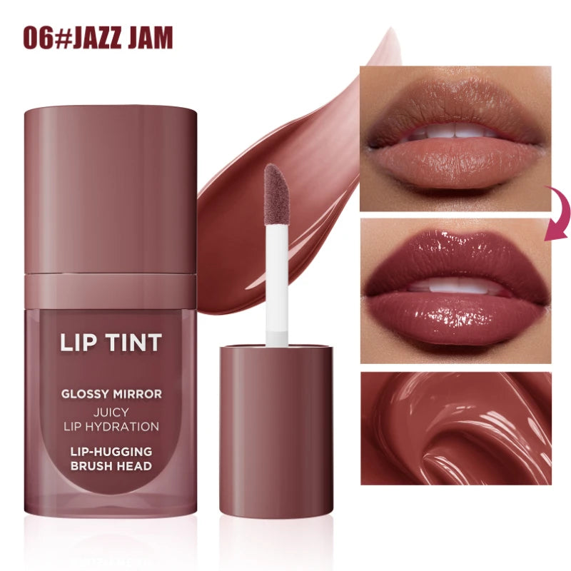 High Pigment Lip Gloss – Hydrating Plumping Glaze Lipstick Lip Gloss Zpaxo 06 JAZZ JAM