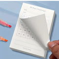 Minimalist Productivity Planner Habit Tracker Self-adhesive Daily