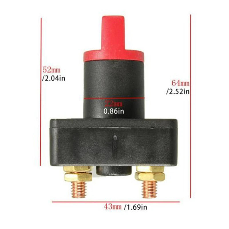 60V DC 100A 300A Battery Disconnect Kill Selector Switch Master Zpaxo