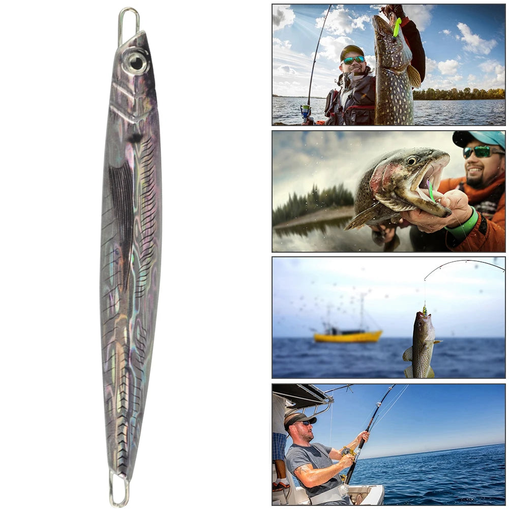 Metal Jig Fishing Lure Lures Bionic Bait 3D Printing Isca Artificial