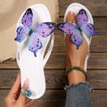 Women Slippers Fashion Flat Sandals Slides Women Clip Toe Bow Decor Summer Shoes Women Comfort Non Slip Beach Flip Flops Woman Zpaxo PURPLE 40