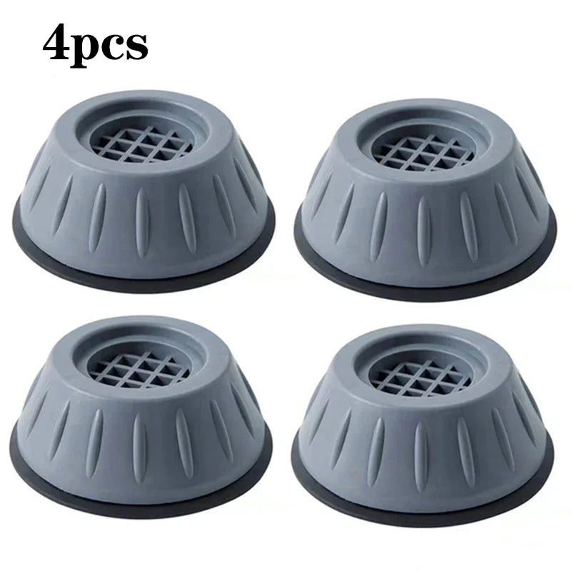 4-Pack Anti-Vibration Washing Machine Pads – Anti-Slip & Quiet Appliance Anti-Vibration Pads Zpaxo Gray four