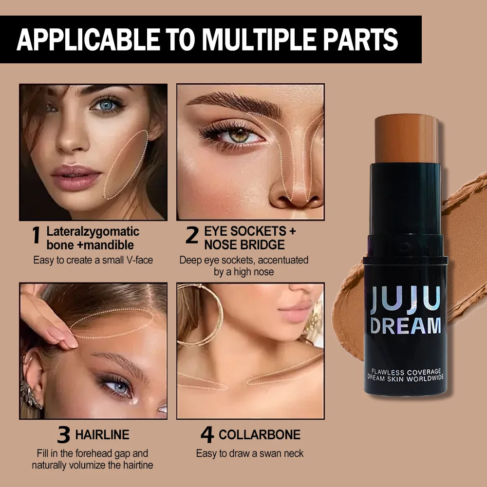 Facial contouring stick - waterproof makeup, contouring makeup, concealer stick, convenient cosmetics Zpaxo