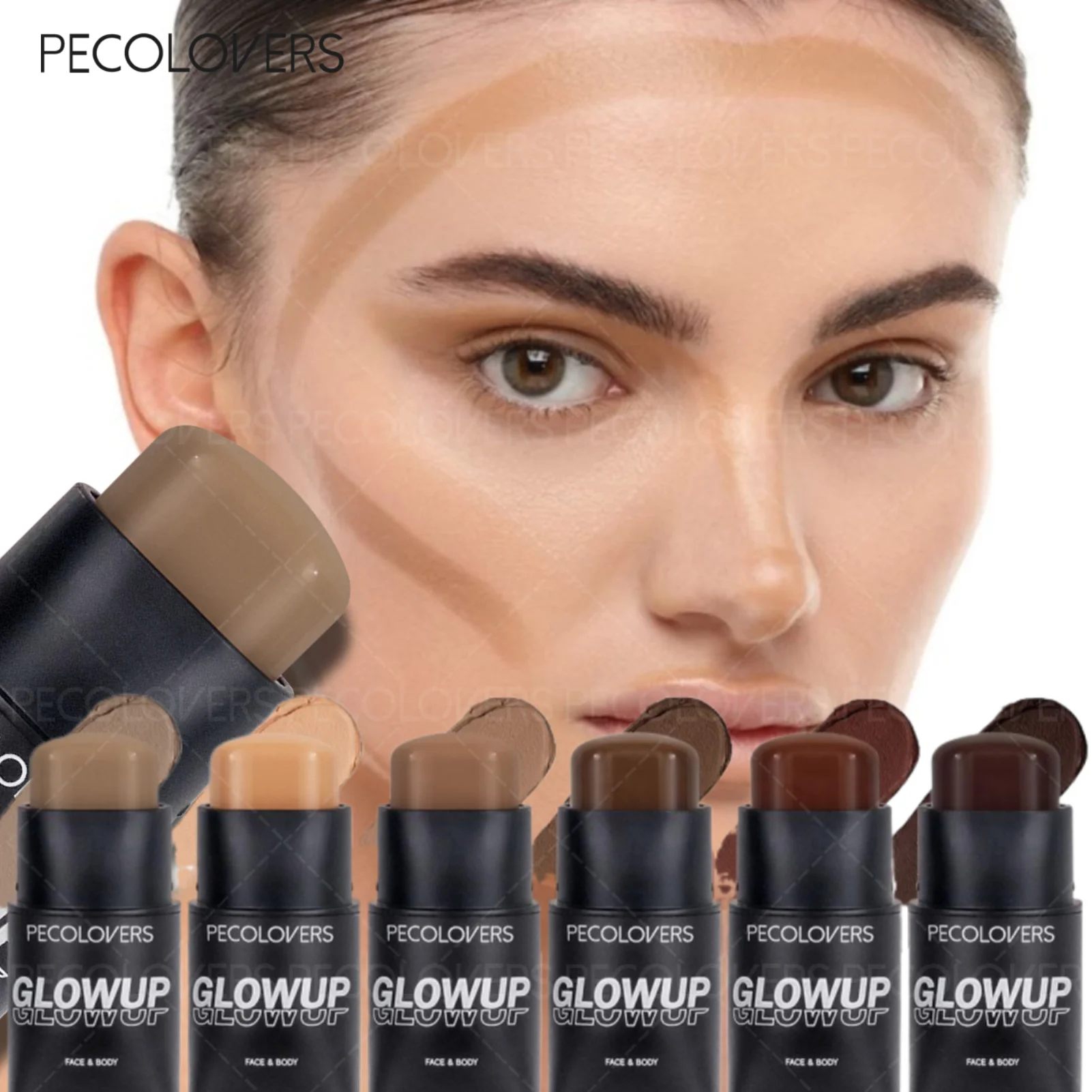 Velvety Contour Stick, Seamless 3D Sculpting, Angled Precision Tip, Blendable Cream Formula, Natural Skin-Like Finish Zpaxo