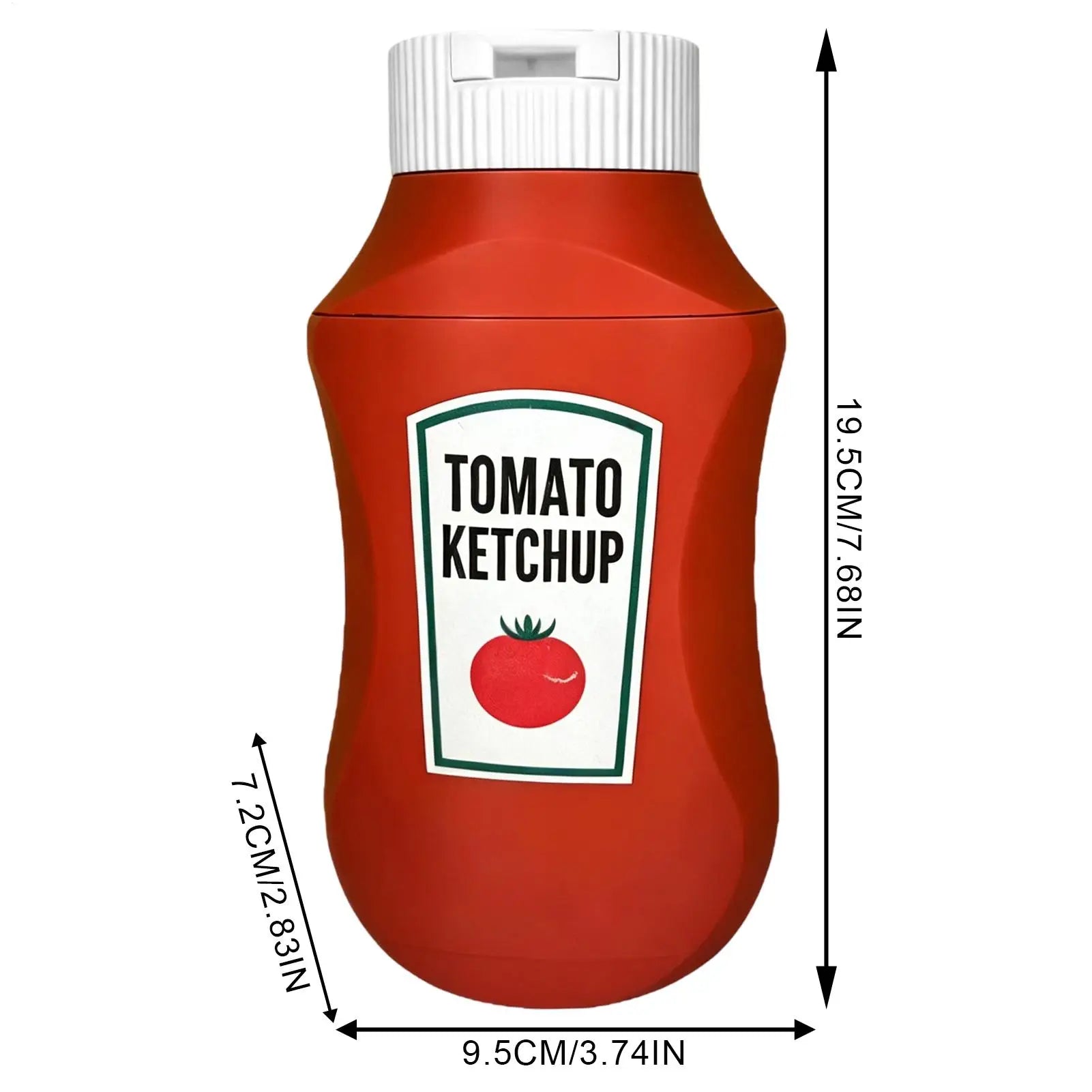 Soda Can Sleeve Non-Slip Novelty Bottle Holder Fit 330 ML Tomato Sauce Bottle Shape Beer Can Sleeve for Coffee Soda Water Cooler Zpaxo
