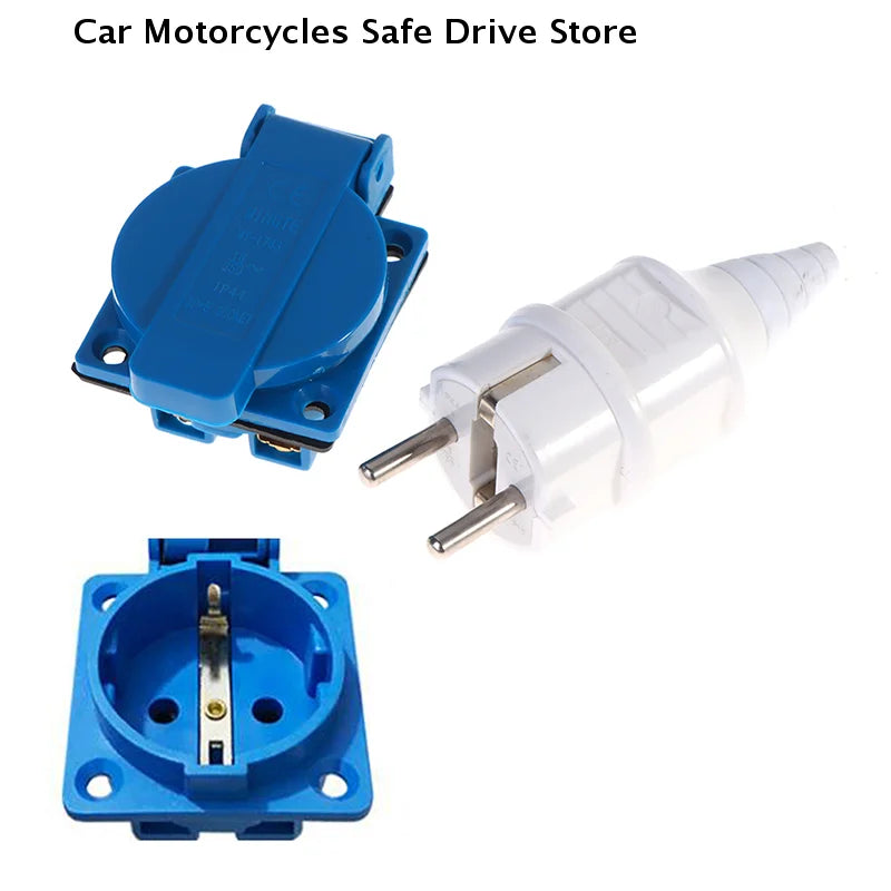 Industrial Waterproof EU Socket Industry Safety Outlet 16A 220V Cover