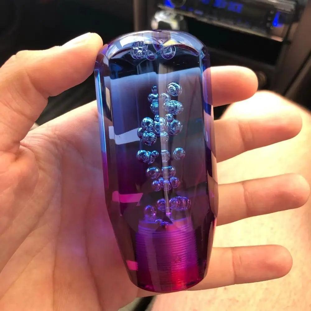Transparent Bubble Gear Shift Knob Crystal Manual Shifter Head Zpaxo