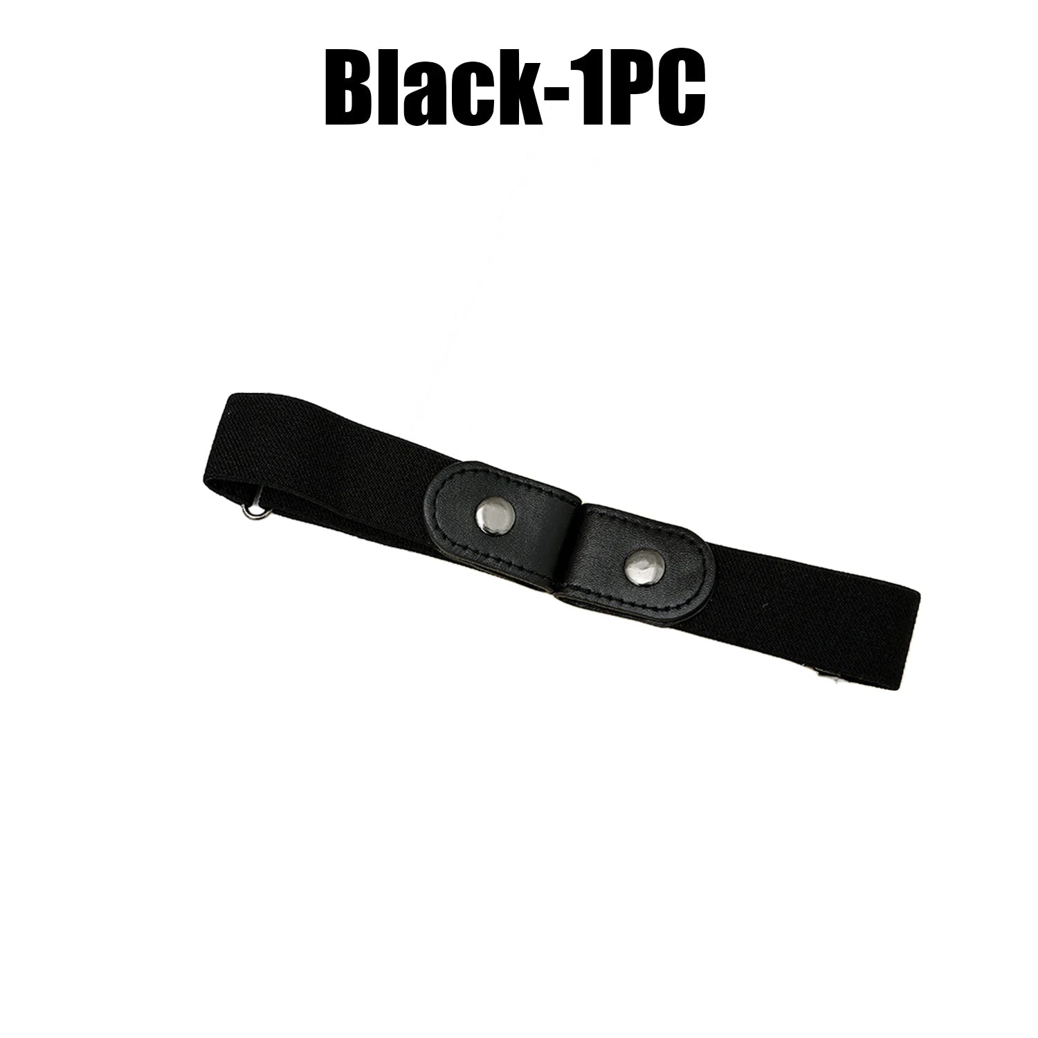 Unisex Invisible Elastic Belt Adjustable Buckle Stretch No-show Jeans