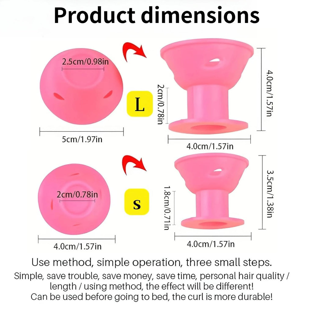 Heatless Overnight Mushroom Hair Curlers | 8 or 16 Piece Set