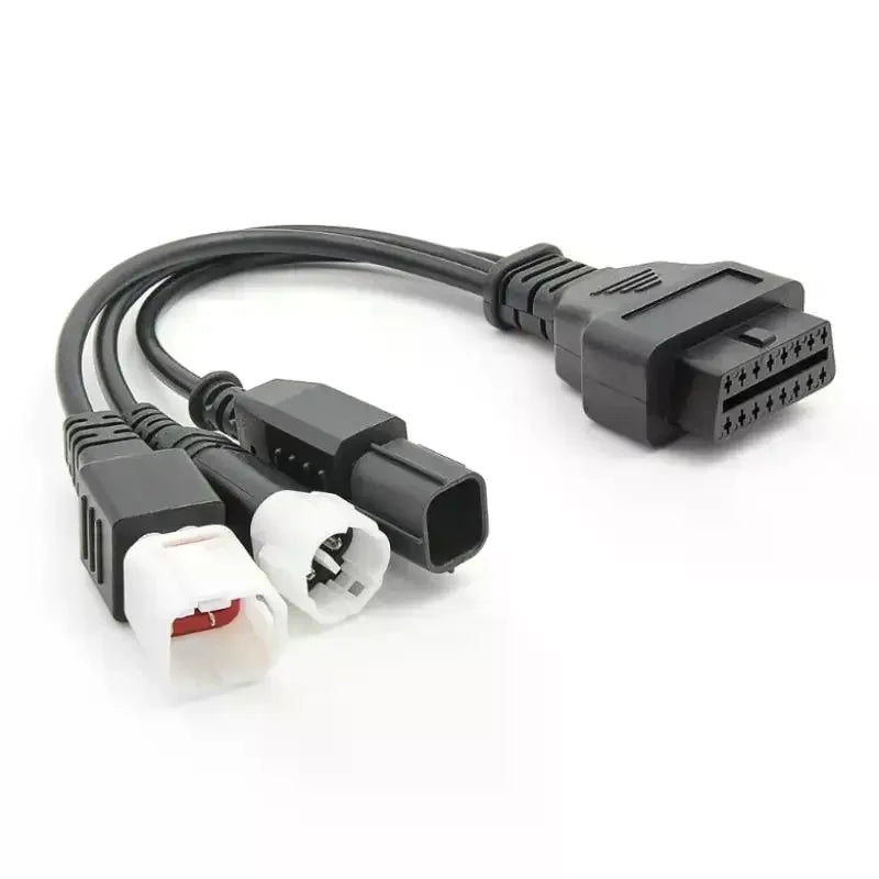 3-in-1 Motorcycle OBD2 Diagnostic Adapter Cable 3/4/6 to 16 Pin