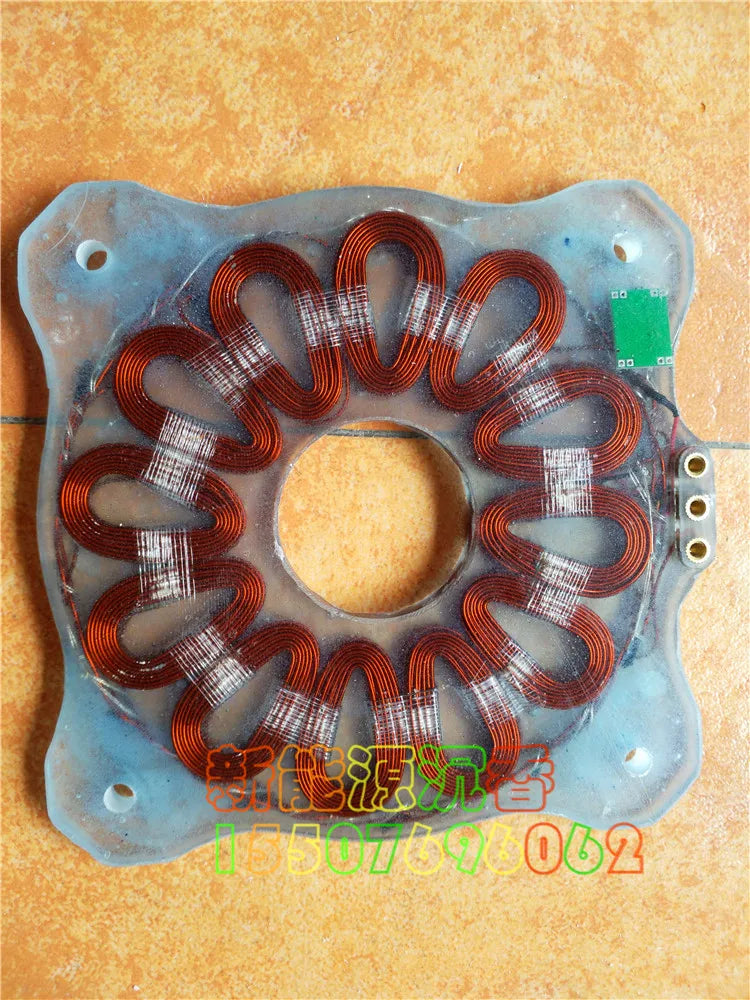 1000W 1450W Diy Disc Generator Coreless Coil Hollow Wind Power Motor Zpaxo 12coils