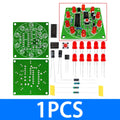 Lucky Rotary Electronic Turntable DIY Kit with CD4017 & NE555 – 3V/5V LED Pulse Generator Module Zpaxo 1pcs
