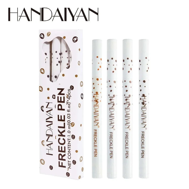 Waterproof Freckle Pen Natural Simulation Fake Spot Makeup Tool Zpaxo B 4PcsSet