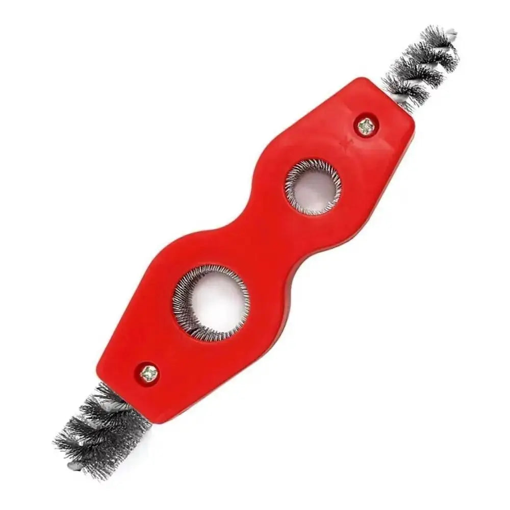 Double-headed 4 in 1 Copper Pipe Brush Reamer Cleaner Copper Tube Polishing Tool Inside Outside Chamfering Wire Brush Zpaxo