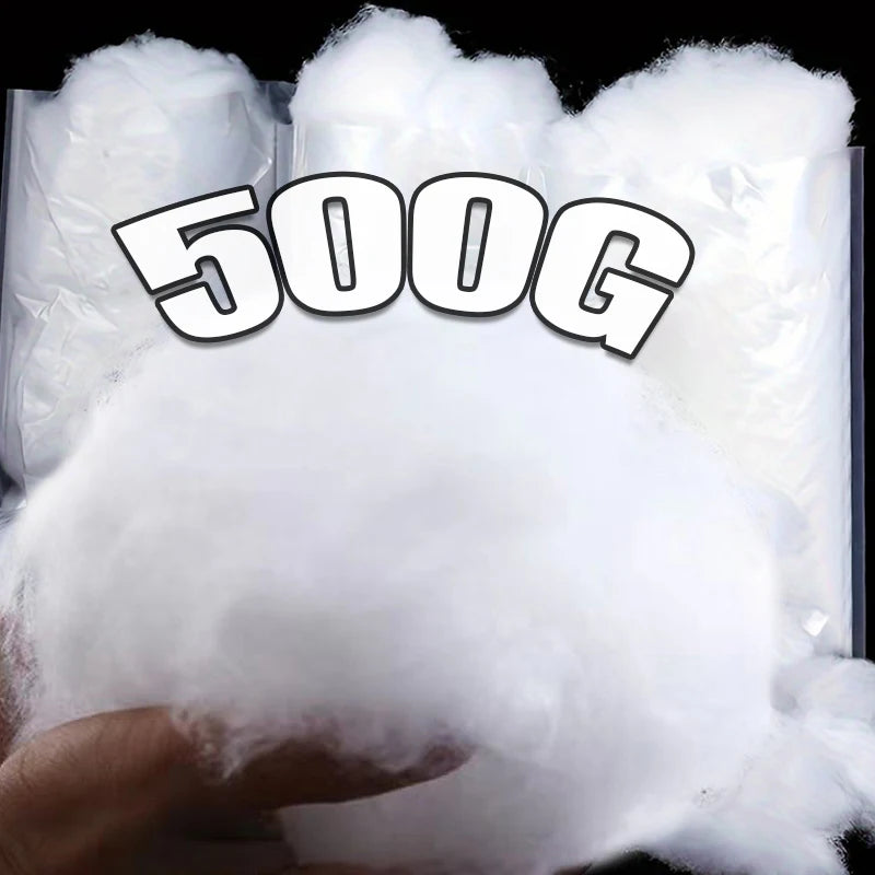 Fluffy Artificial Fake Snow Christmas Fake Cotton Decoration Set for Snow Fight Indoor Scene Xmas Village Tree Decor Doll Filler Zpaxo