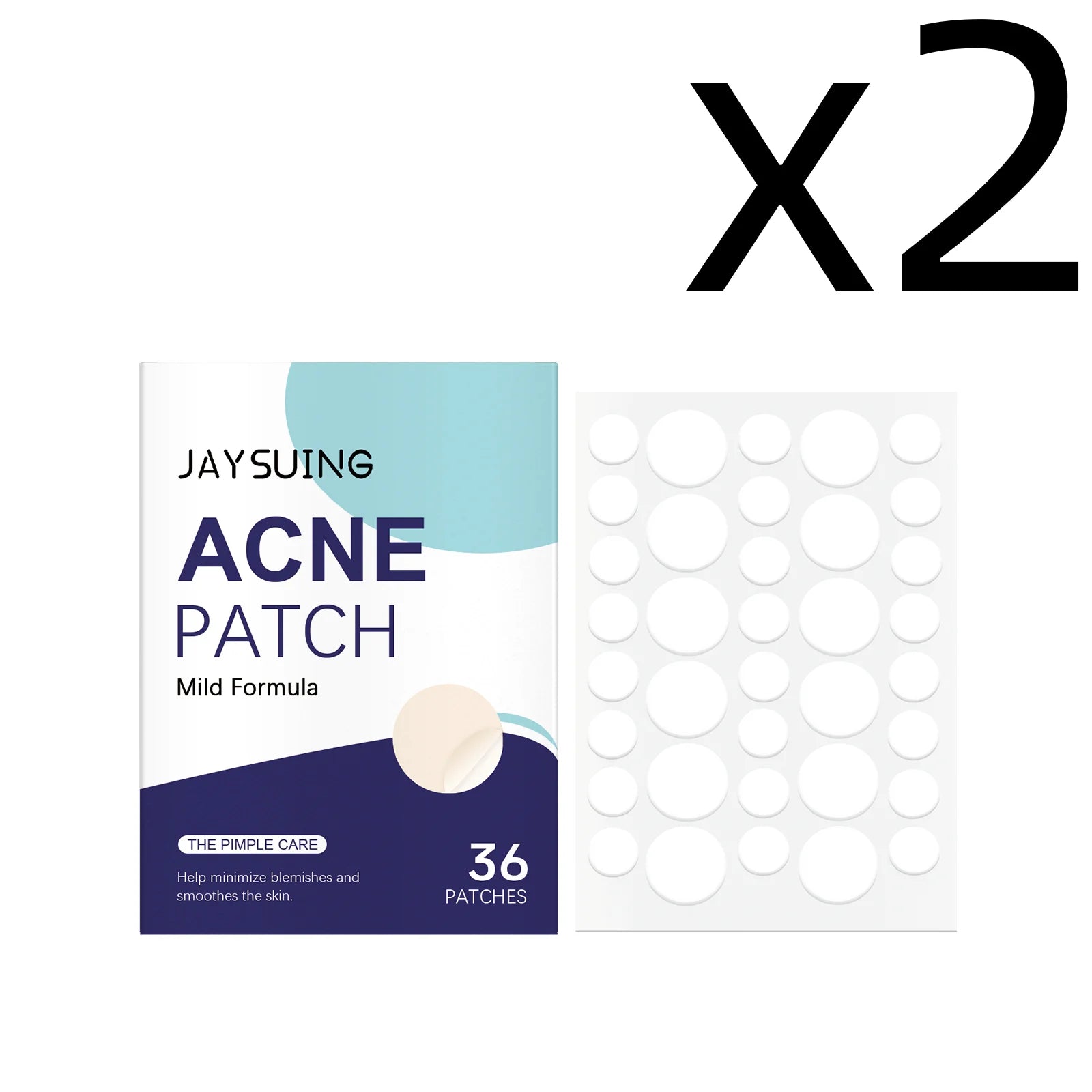Jaysuing Salicylic Acid Pimple Patches 36pcs – Acne Patch Acne Pimple Patches Zpaxo 36pcs Boxed X 2PCS