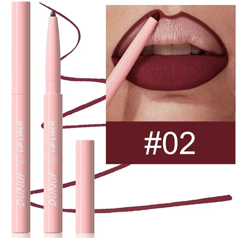 Waterproof Matte Lipliner Pencil Red Contour Tint Lipstick Long Zpaxo 02