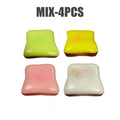 Realistic Soft Cream Toast Slow Rebound Squishy Toy Mixed Colors Wet