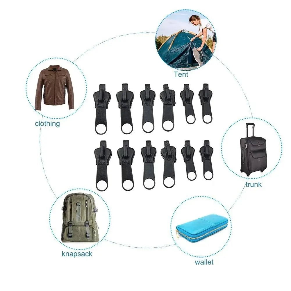 6 12 Sewing DIY Detachable Zipper Head Practical Convenient Sturdy