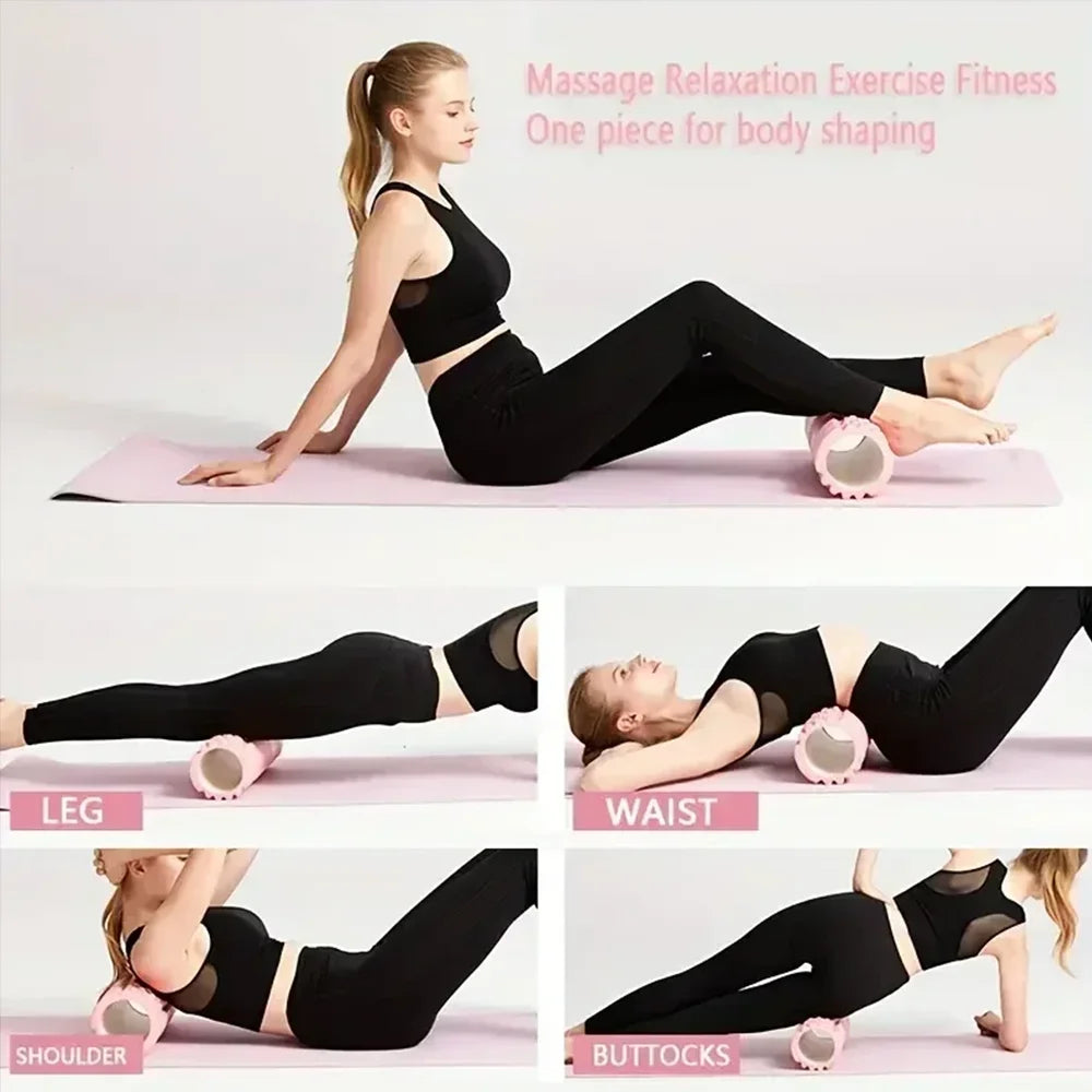 45/30cm Foam Massage Roller Hollow Column Fitness Equipment for Muscle Massage Physiotherapy and Sports Rehabilitation Zpaxo