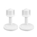 Plastic Toilet Hinge Screws & Nuts – Universal Replacement Set Toilet Hinge Screws Zpaxo WHITE