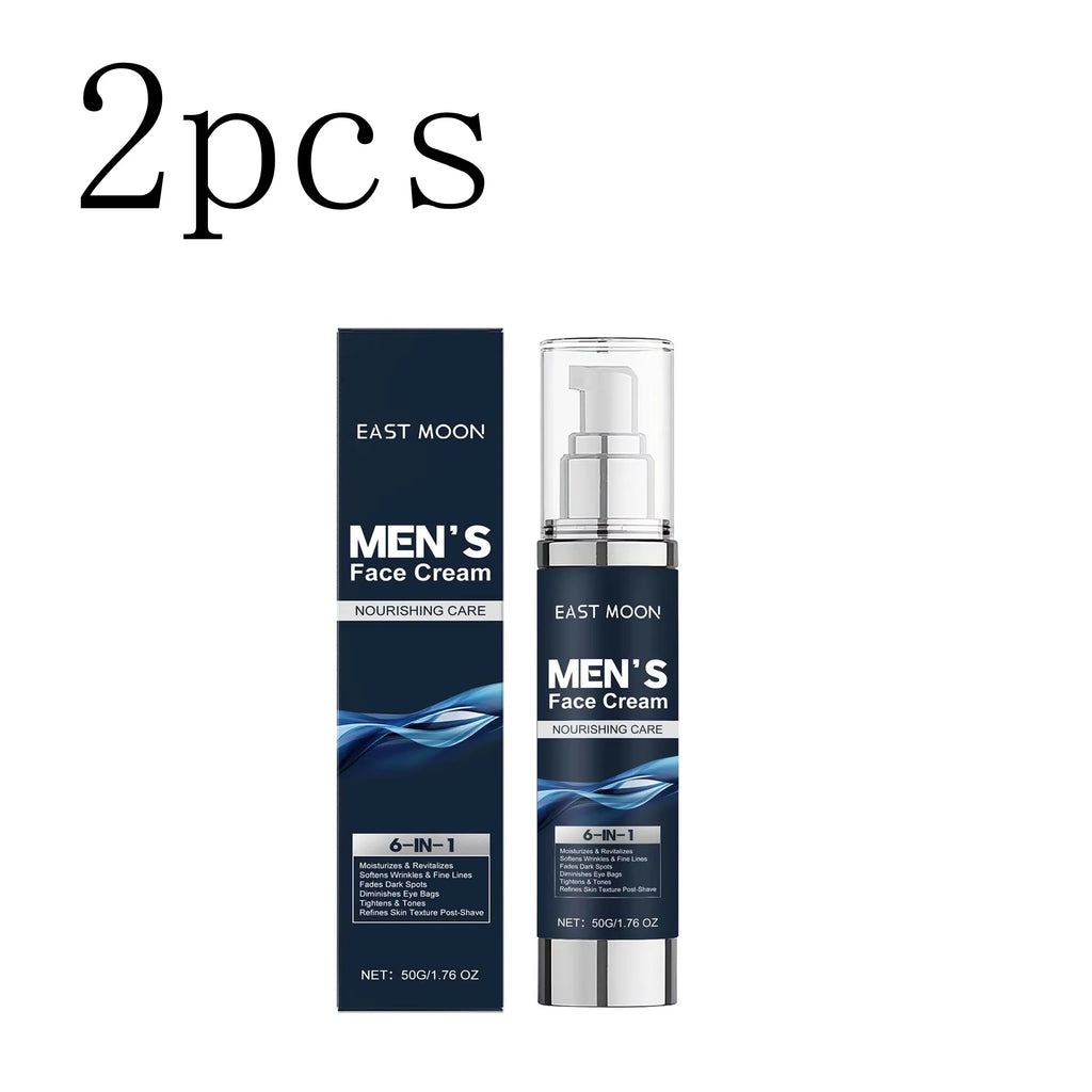 East Moon Men's Deep Moisturizing Cream Enhances Skin Elasticity Facial Aftershave Care Moisturizes Eye Area Multi-purpose Cream Zpaxo 2boxed