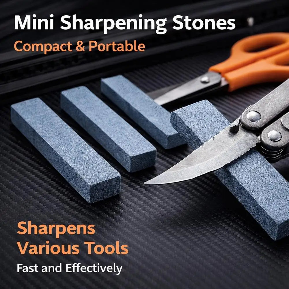 240 Grit Portable Mini Whetstone Knife Sharpener – Kitchen & Outdoor Knife Sharpener Stone Zpaxo