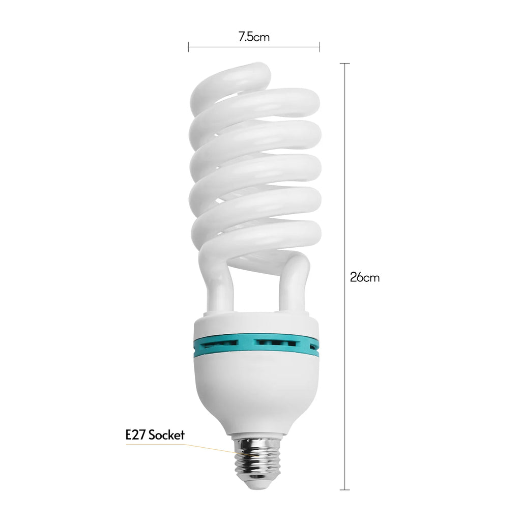 Andoer Spiral Fluorescent Light Bulb 135W 5500K Daylight CRI90 E27