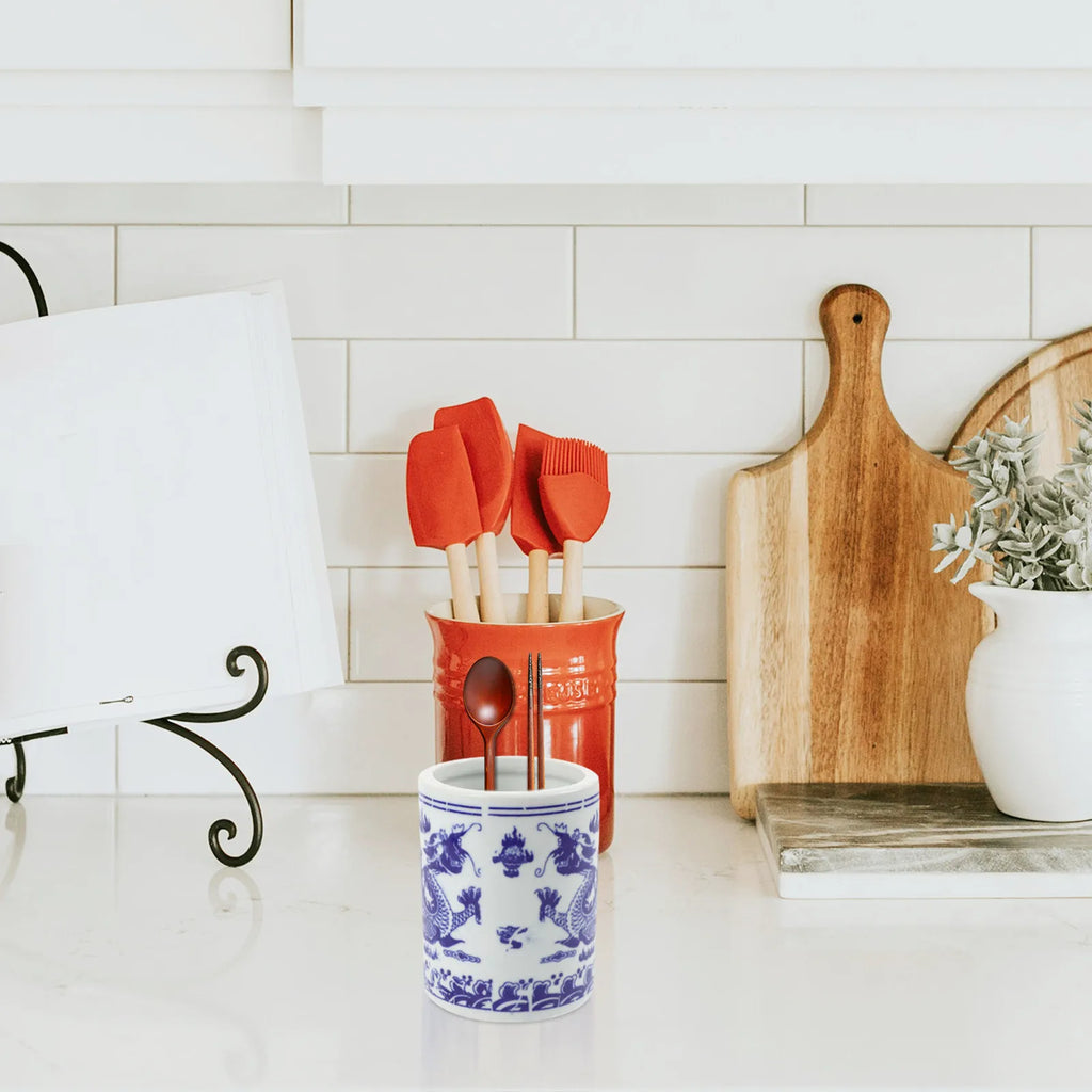 Kitchen Chopstick Bucket Ceramic Utensil Holder Cutlery Organizer