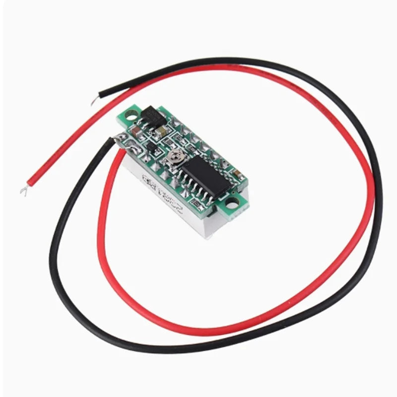 0.28-inch ultra small digital DC voltage meter with adjustable digital display, three wire DC0-100V battery voltage meter Zpaxo