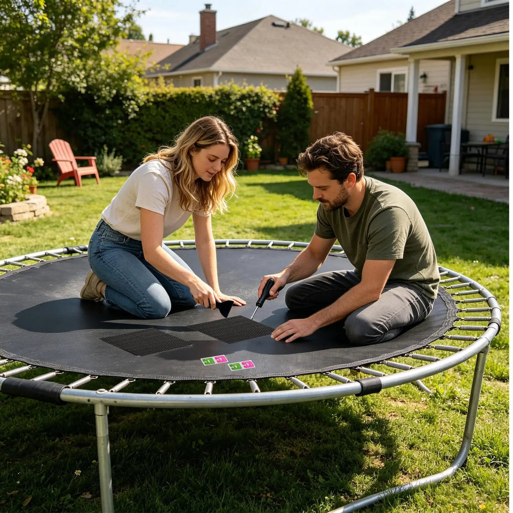 Trampoline Patch Repair Cuttable All Weather Secure Mat Hole Tear